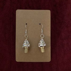 Ice cream cone earrings!